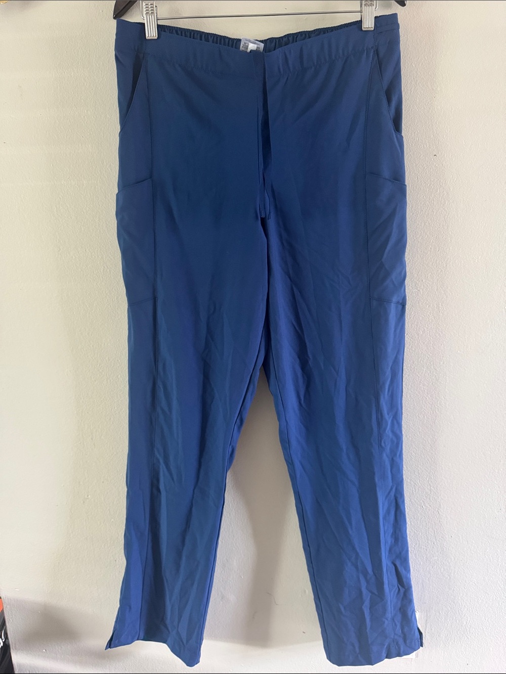 WonderWink Men's Royal Blue Stretch Cargo Joggers